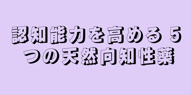 認知能力を高める 5 つの天然向知性薬