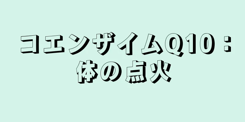 コエンザイムQ10：体の点火